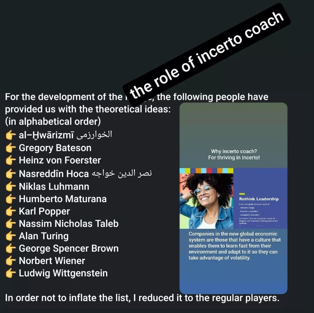 the role of incerto coach